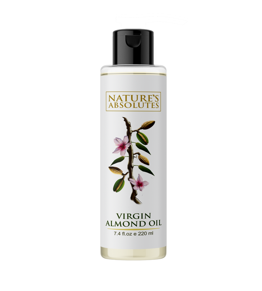Cold Pressed - Virgin Almond Oil - Natural Moisturizer For hair and skin (220 ml)