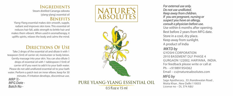 Ylang-Ylang  Essential Oil (15 ml)